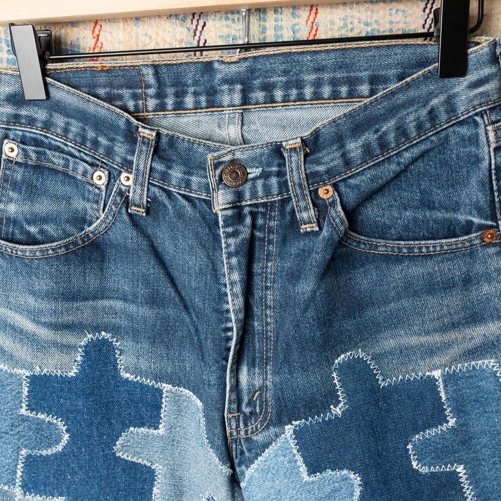 Custom levis patchwork jeans - Picture 4 of 5